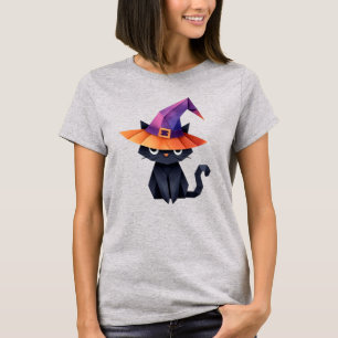 Cat with Witch’s Hat  T-Shirt