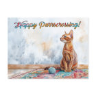 Cat With Yarn Postcrossing - Postcard
