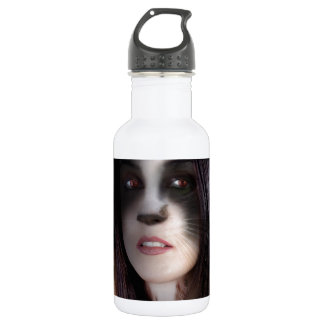 Cat Woman Art Work 532 Ml Water Bottle