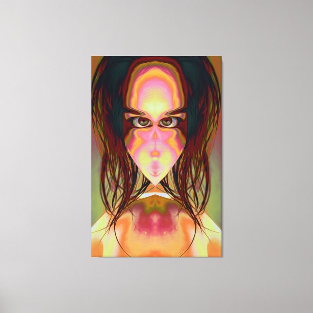 Cat Woman Canvas Print (Front)