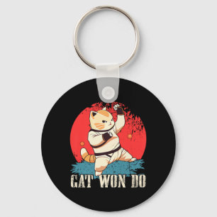 Cat Won Do Shirt Ca Key Ring