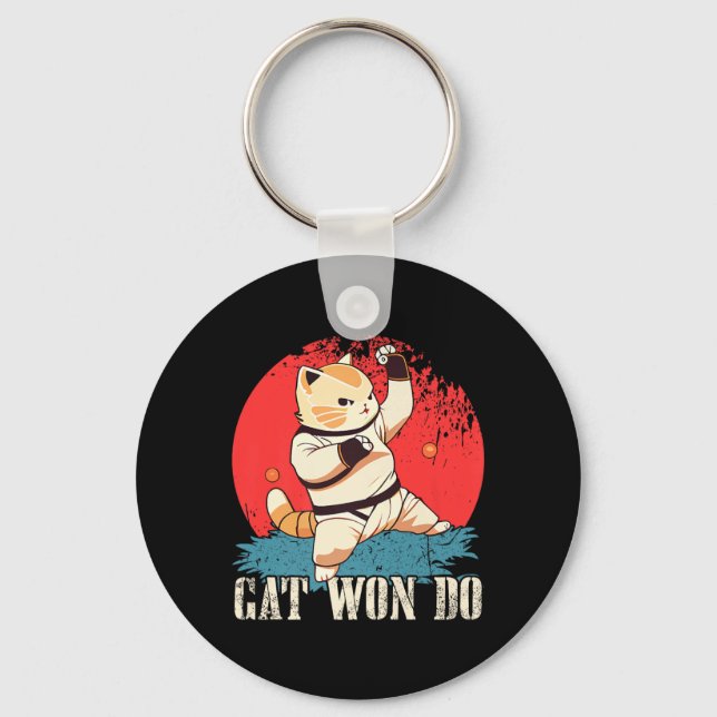 Cat Won Do Shirt Ca Key Ring (Front)