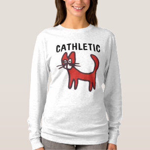 CAT WORKOUT CATHLETIC GYM T-Shirts