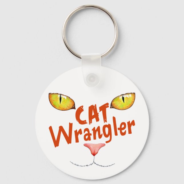 Cat Wrangler Key Ring (Front)