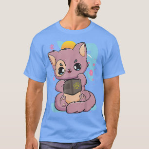 Cat Yami Kawaii Neko Pastel Goth Book Lover Chibi T-Shirt