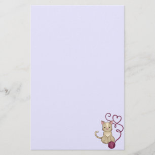 cat yarn club stationery