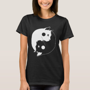 Cat Yin Yang Opposite Forces Arts Feline T-Shirt