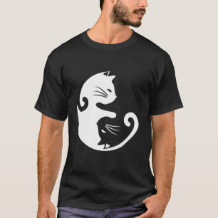 Cat Ying Yang Shirt Spirituality Meditation Yoga G
