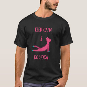 Cat Yoga Animals Workout Calm T-Shirt