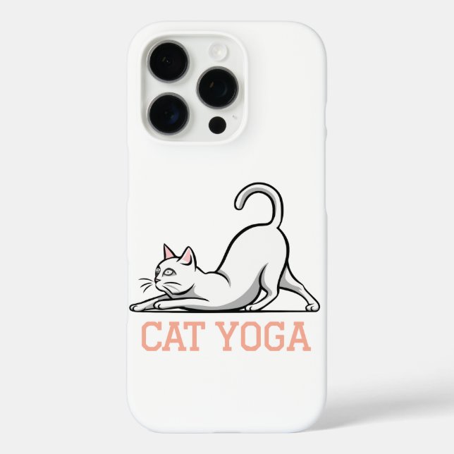cat yoga Case-Mate iPhone case (Back)