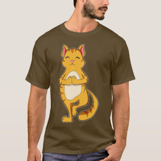 Cat Yoga Exercise T-Shirt