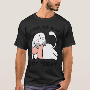 Cat Yoga Kitten Nope No Way Cats Not Today Cat Mum T-Shirt