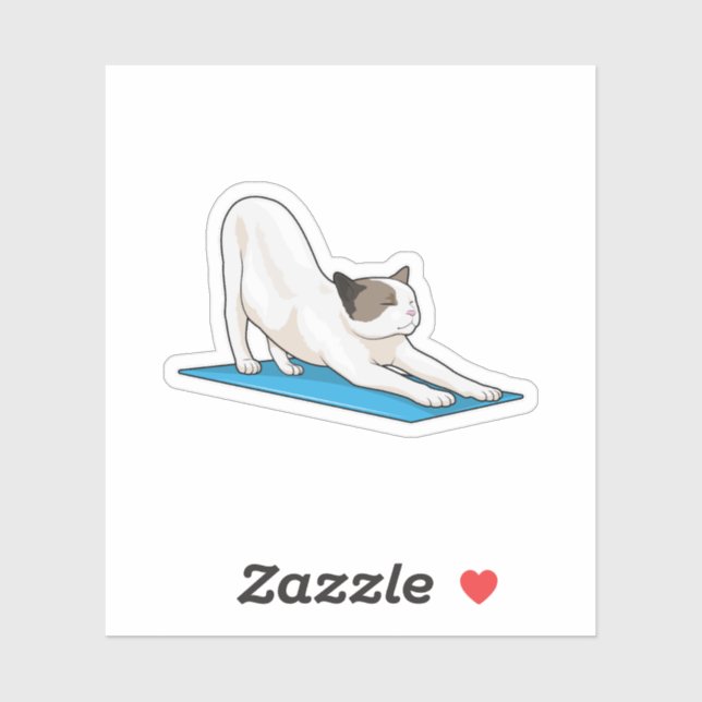 Cat Yoga Meditation Fitness (Sheet)