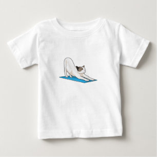 Cat Yoga Meditation Fitness Baby T-Shirt