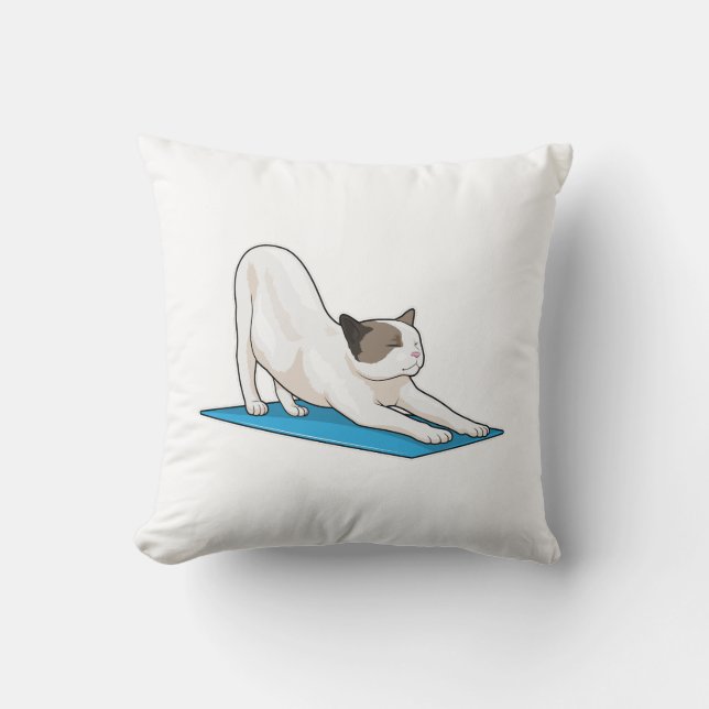 Cat Yoga Meditation Fitness Cushion (Front)