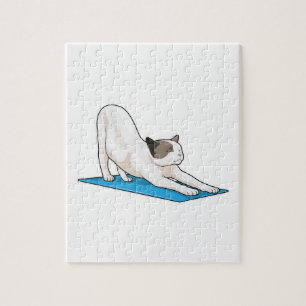 Cat Yoga Meditation Fitness Jigsaw Puzzle