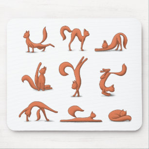 Cat Yoga Mouse Mat