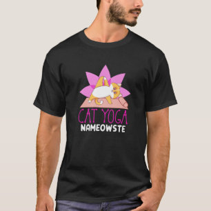 Cat Yoga Nameowste Namaste Funny Yoga Meditation Y T-Shirt