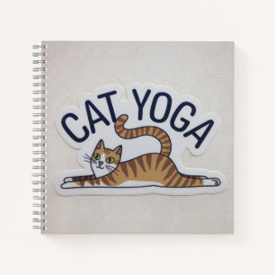 cat yoga notebook