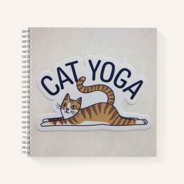 cat yoga notebook (Front)