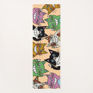 Cat yoga pilates cats hello kittens bodytone mat