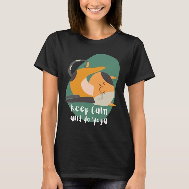 Cat Yoga Pose 73 T-Shirt (Front)