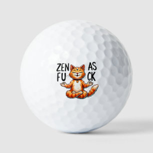 Cat Yoga Pose - Zen Golf Balls