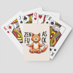 Cat Yoga Pose - Zen Playing Cards