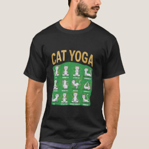 Cat Yoga Poses Cats Practicing Mindfulness Meditat T-Shirt