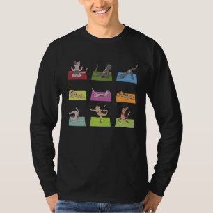 Cat Yoga Positions Meditation Yoga T-Shirt