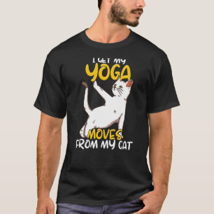 Cat Yoga Quote Zen Meditation Spiritual Namaste T-Shirt