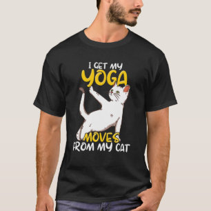 Cat Yoga Quote Zen Meditation Spiritual Namaste T-Shirt