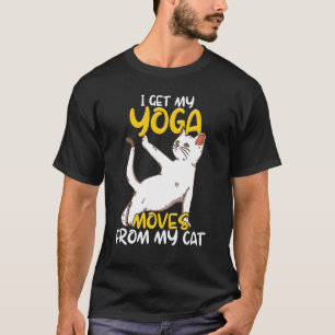 Cat Yoga Quote Zen Meditation Spiritual Namaste T-Shirt
