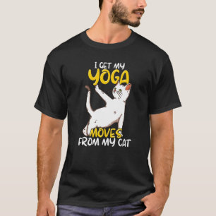 Cat Yoga Quote Zen Meditation Spiritual Namaste T-Shirt
