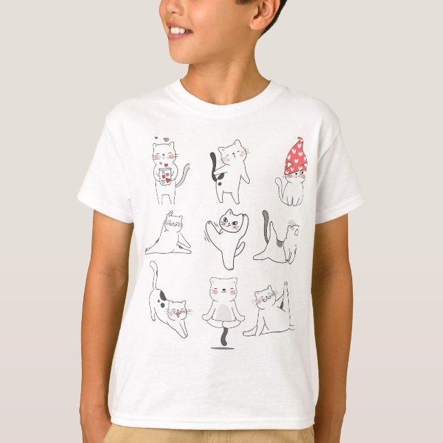 Cat Yoga T-Shirt (Front)