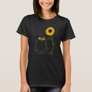 Cat You Are My Only Sunshine Sunflower Cat T-Shirt