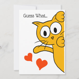 Cat You're My Favourite Human Flat Greeting Card