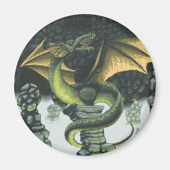 Catacomb Dragon Magnet (Front)