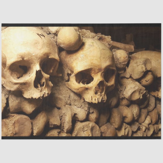 Catacomb Skulls 17 Decoupage Tissue Paper (Front)