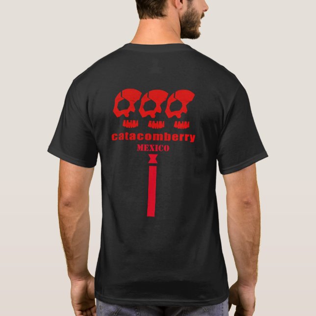 catacomberry 3 Bone Heads T-Shirt (Back)
