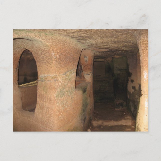 Catacombs in Malta Postcard (Front)