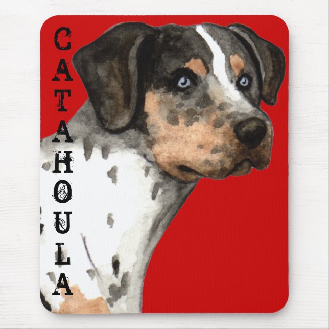 Catahoula Colour Block Mouse Mat (Front)