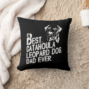 Catahoula Leopard Dad Ever, Dog Owner Vintage Cushion