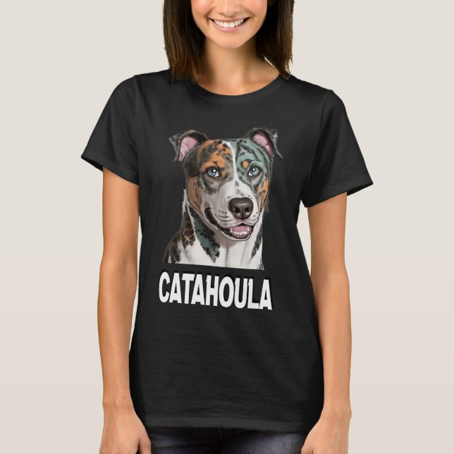 Catahoula Leopard Dog Art Pet Lovers For Men Women T-Shirt (Front)
