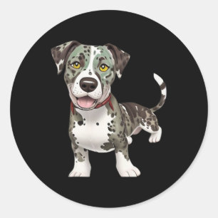 Catahoula Leopard Dog Dog Breed Graphic  Classic Round Sticker