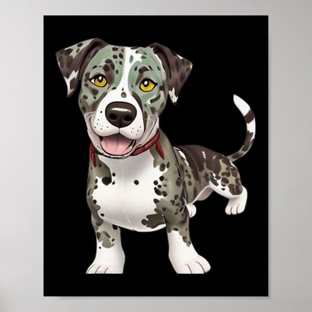 Catahoula Leopard Dog Dog Breed Graphic  Poster (Front)