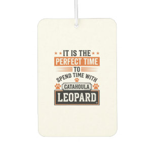 Catahoula Leopard Dog Vintage Time Shirt Design_1 Car Air Freshener