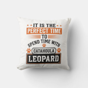Catahoula Leopard Dog Vintage Time Shirt Design_1 Cushion