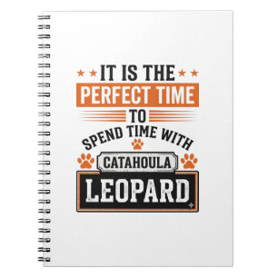 Catahoula Leopard Dog Vintage Time Shirt Design_1 Notebook