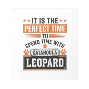 Catahoula Leopard Dog Vintage Time Shirt Design_1 Notepad